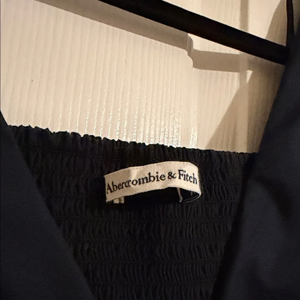 Abercrombie & Fitch Black Mini Dress with Flutter Sleeves - Picture 3 of 4